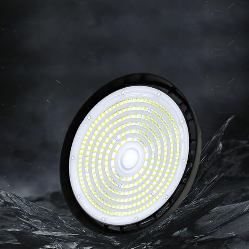 LED高天井照明 鉱山ランプ LED電球100-240V 5000K昼白色 22500LM UFO型 IP65防水 100w/150w/200W 配線必要 掲示板 作業灯 駐車場 運動場 工場照明 倉庫 天井照明 体育館 展覧会 高天井用 天井吊り用 PSE認証 (150w)